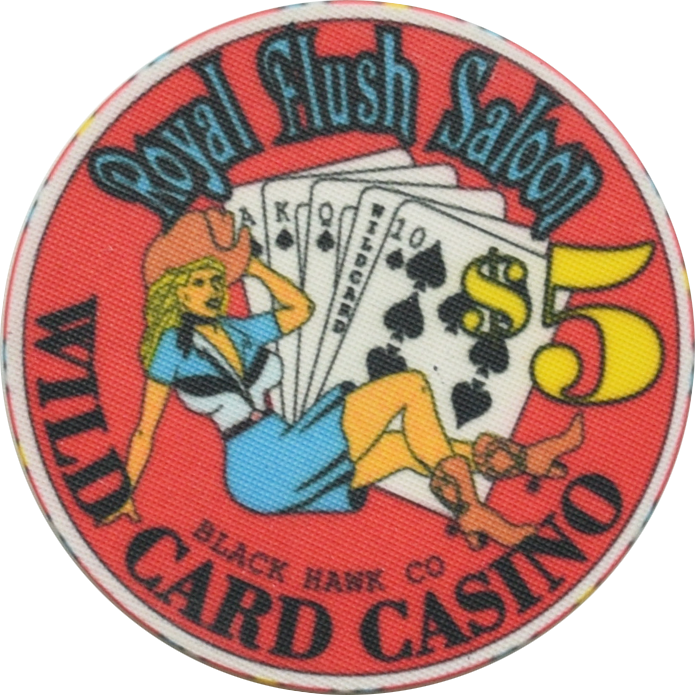 Wild Card Saloon & Casino Black Hawk Colorado $5 Chip