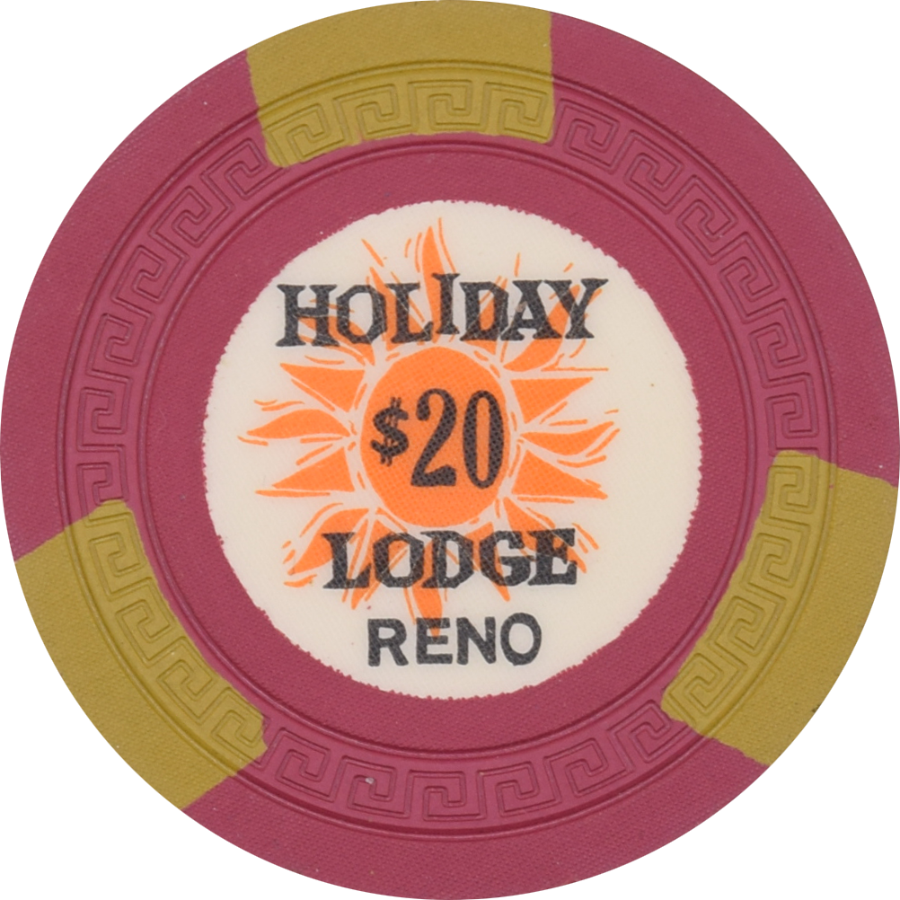 Holiday Lodge Casino Reno Nevada $20 Chip 1963