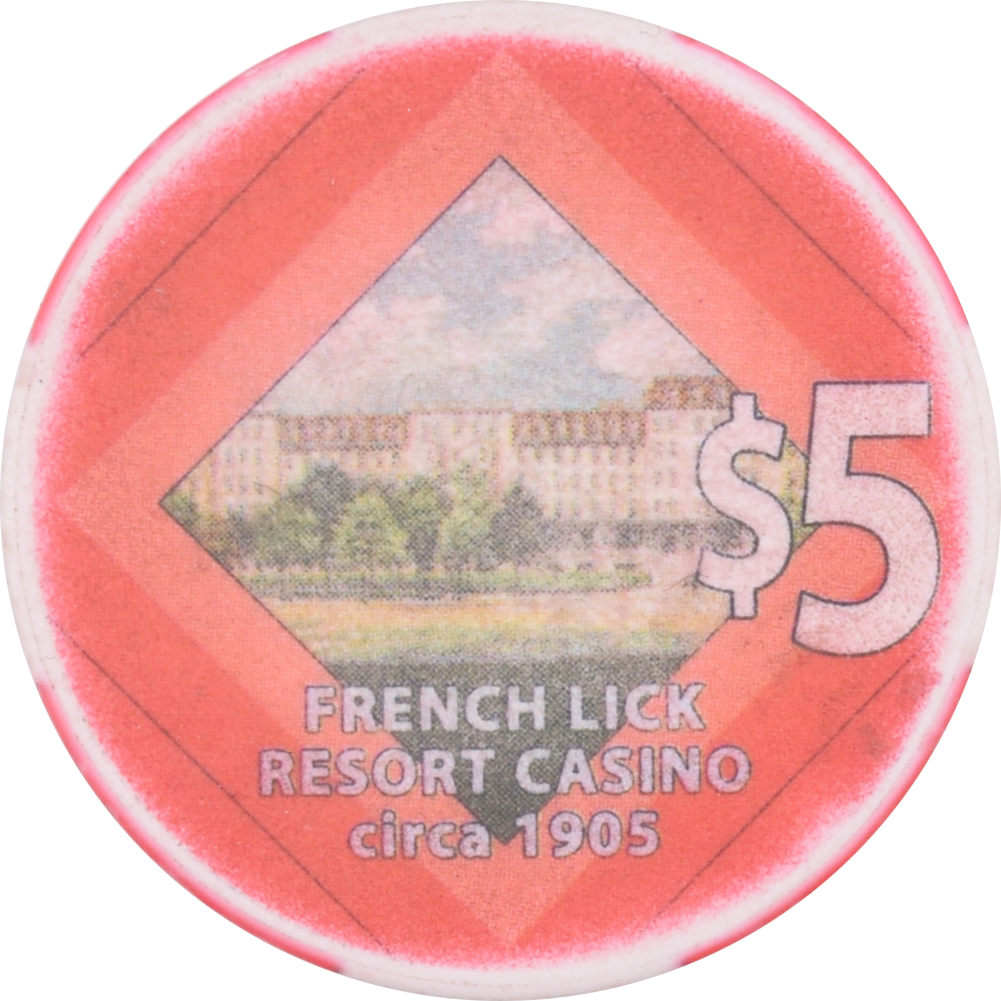 French Lick Resort Casino French Lick Indiana $5 Chip