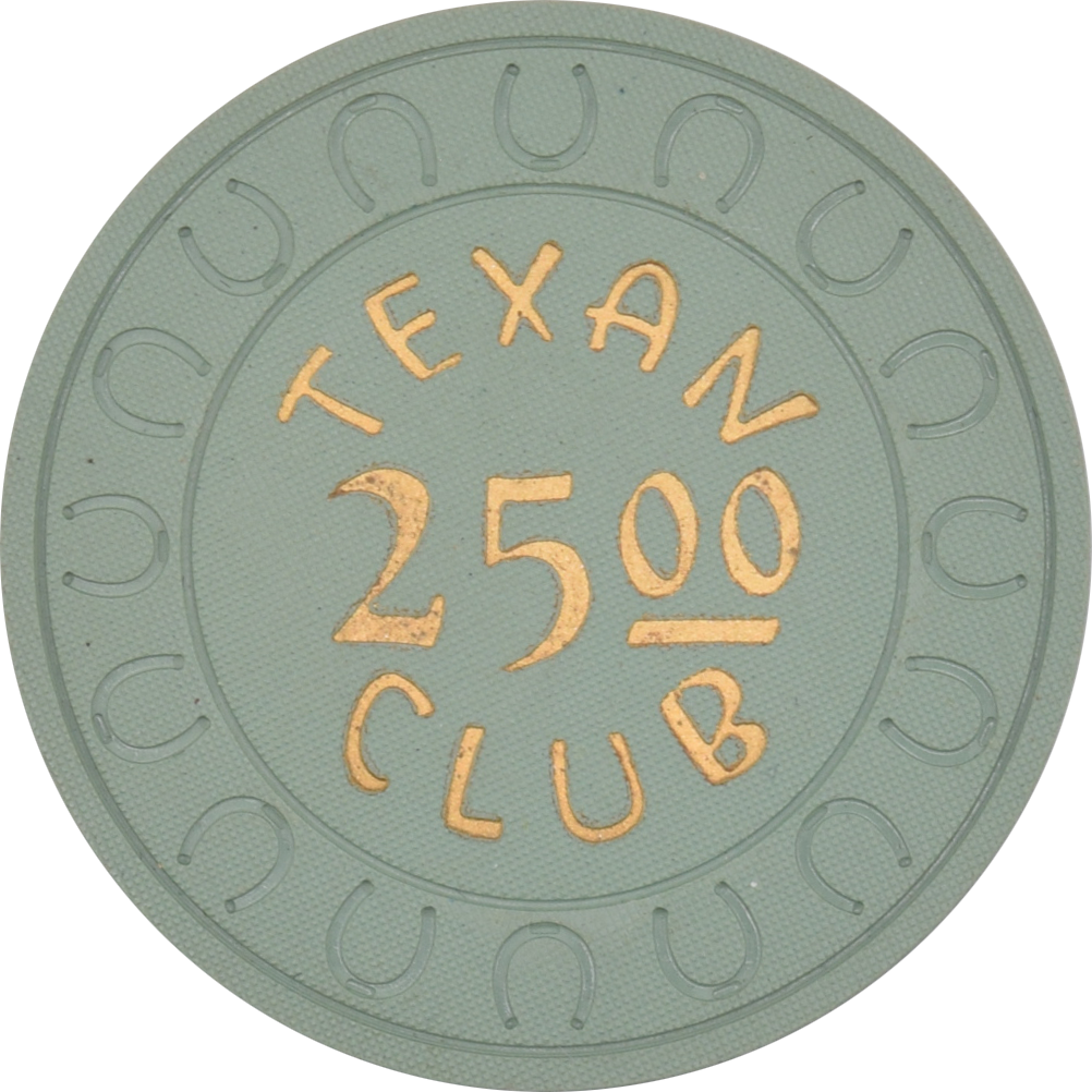 Texan Club Casino Winnemucca Nevada $25 Chip 1958