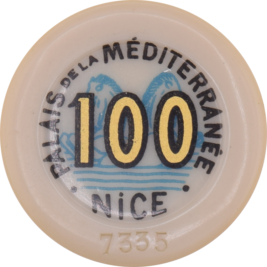 Palais de la Méditerranée Nice France 100FRF 34mm Jeton