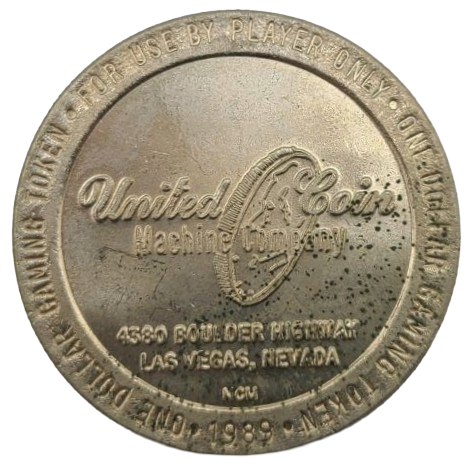 Billie's West Casino Las Vegas Nevada $1 Token 1989