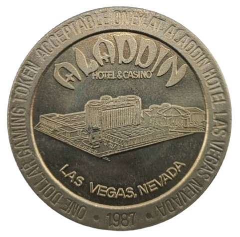Aladdin Hotel and Casino Las Vegas Nevada $1 Token 1987