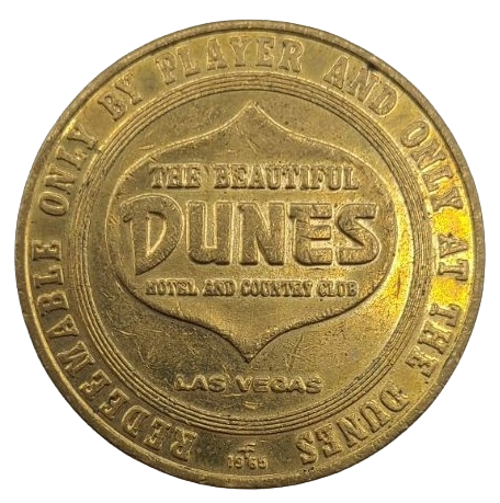 Dunes Hotel and Casino Las Vegas Nevada $1 Token 1965