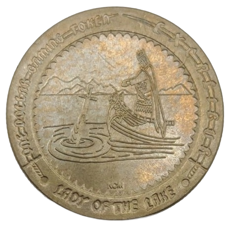 Excalibur Casino Las Vegas Nevada $1 Token 1990 Lady of the Lake