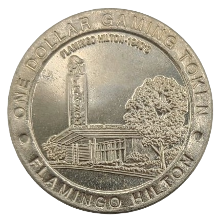 Flamingo Hilton Hotel and Casino Las Vegas Nevada $1 Token 1996