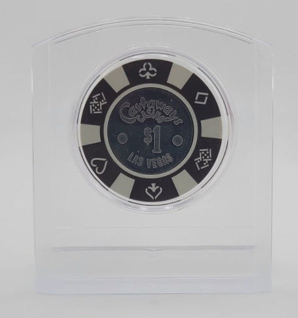 Plastic Poker Chip Stand With Air Tite CLEAR