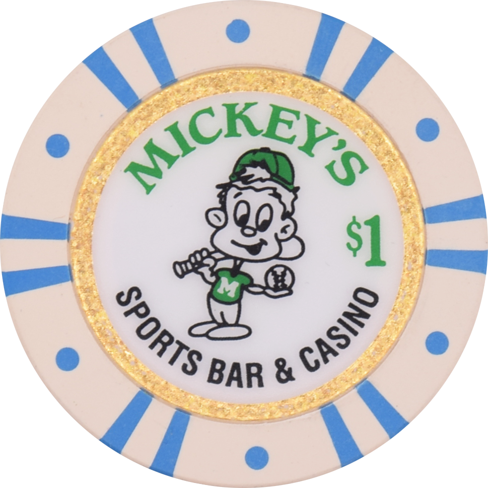 Mickey's Sports Bar Casino Port Angeles Washington $1 Chip