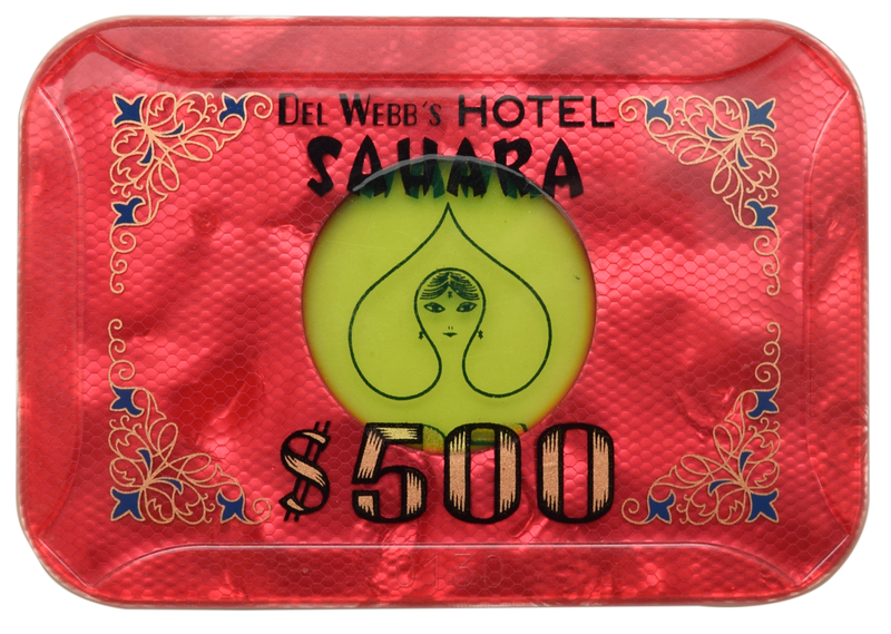Del Webb's Sahara Casino Las Vegas Nevada $500 Plaque