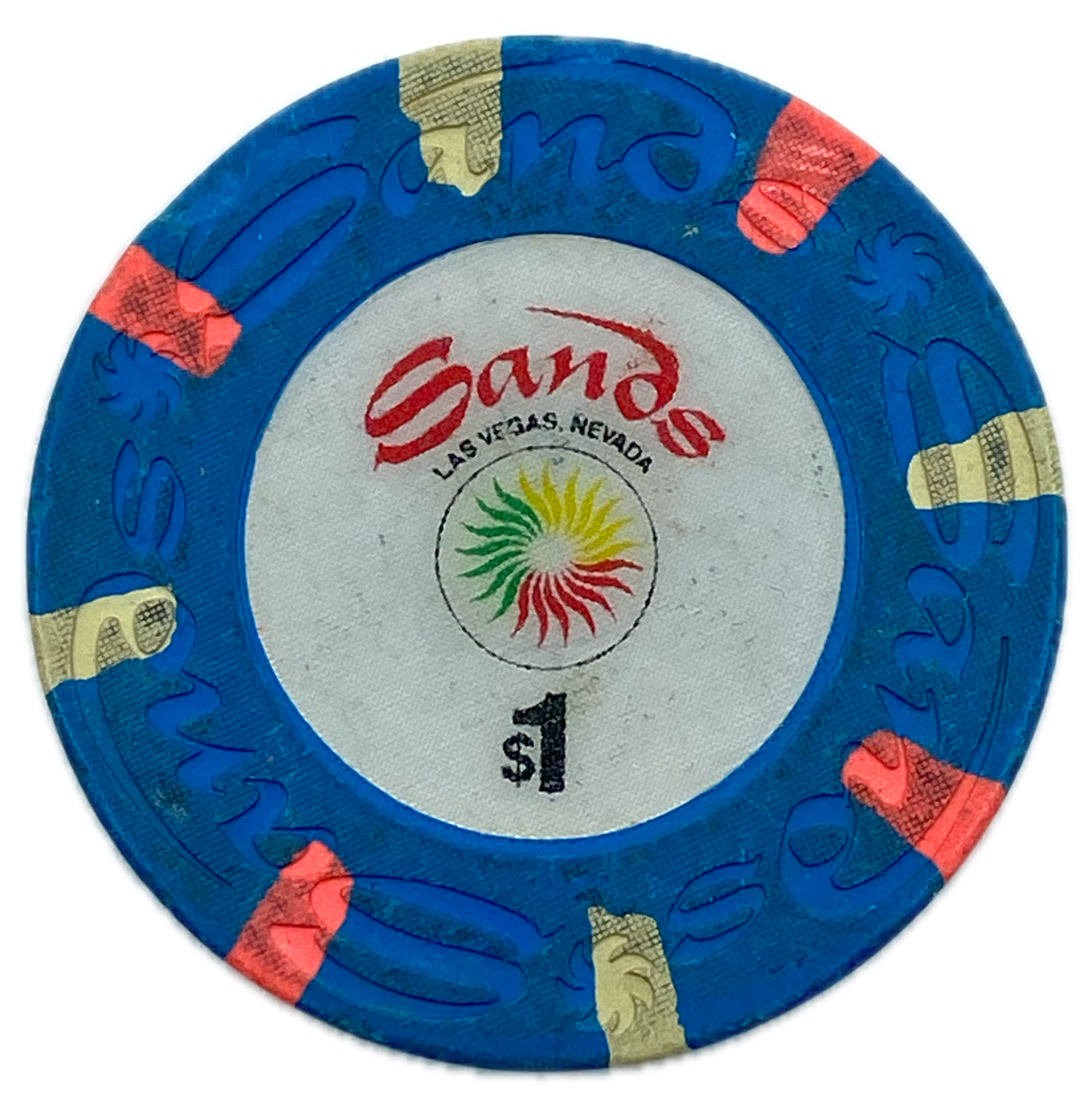 Sands Casino Las Vegas Nevada $1 Chip 1989