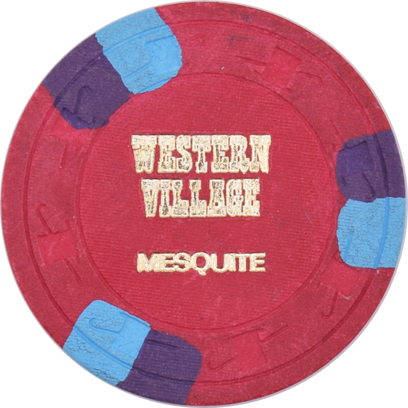Western Village Casino Mesquite Nevada $5 Chip 1980