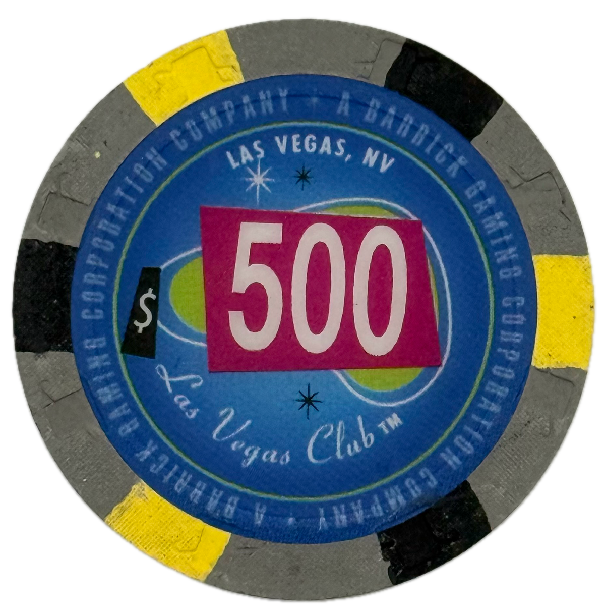 Las Vegas Club Casino Las Vegas NV $500 Chip 2004