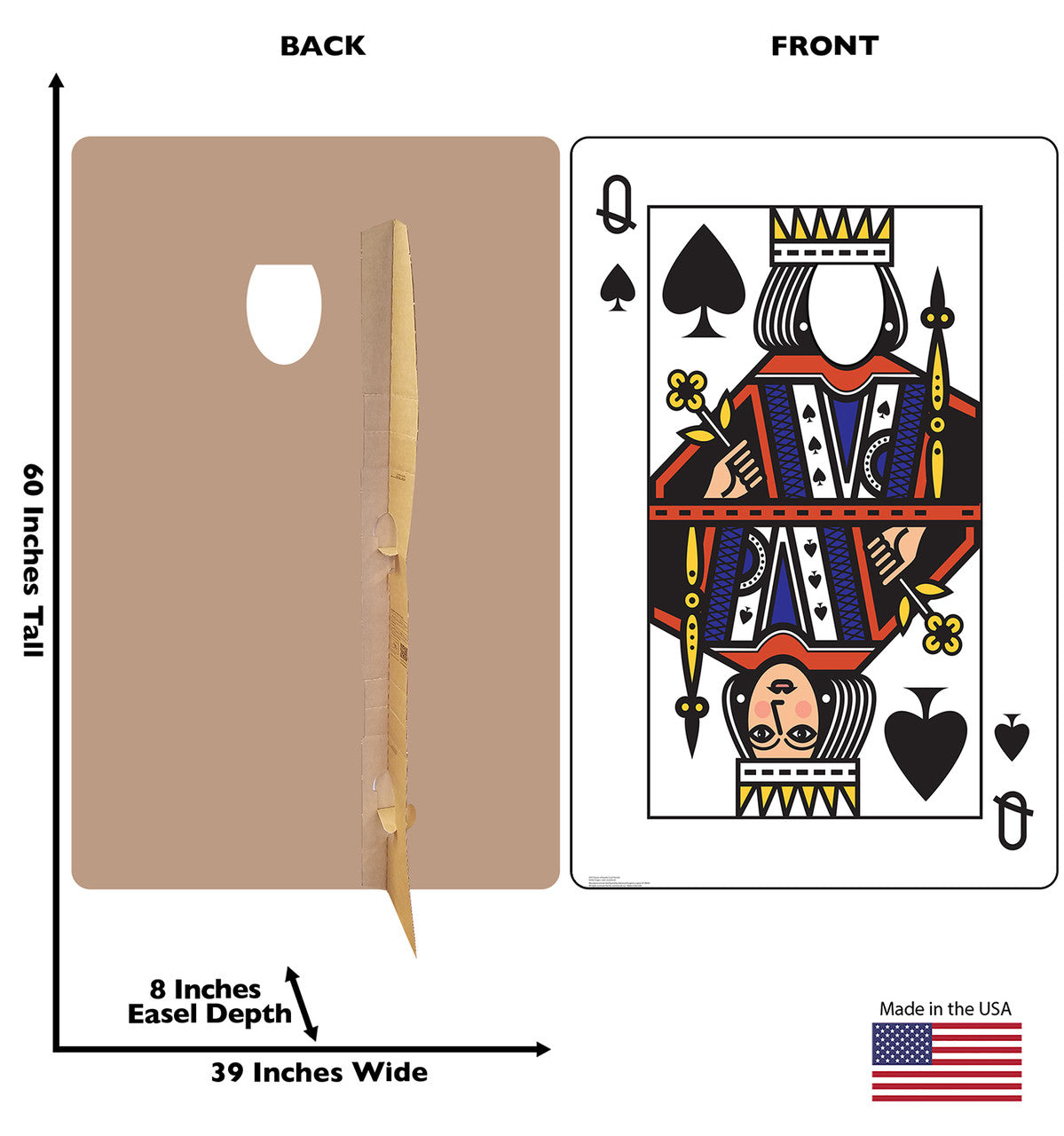 Queen of Spade Cardboard Cutout