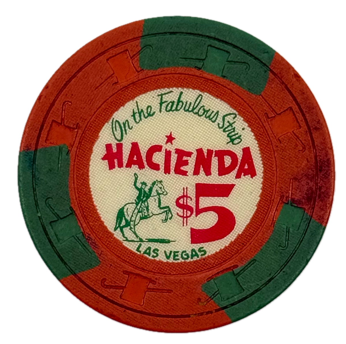 Hacienda Casino Las Vegas NV $5 Chip 1974