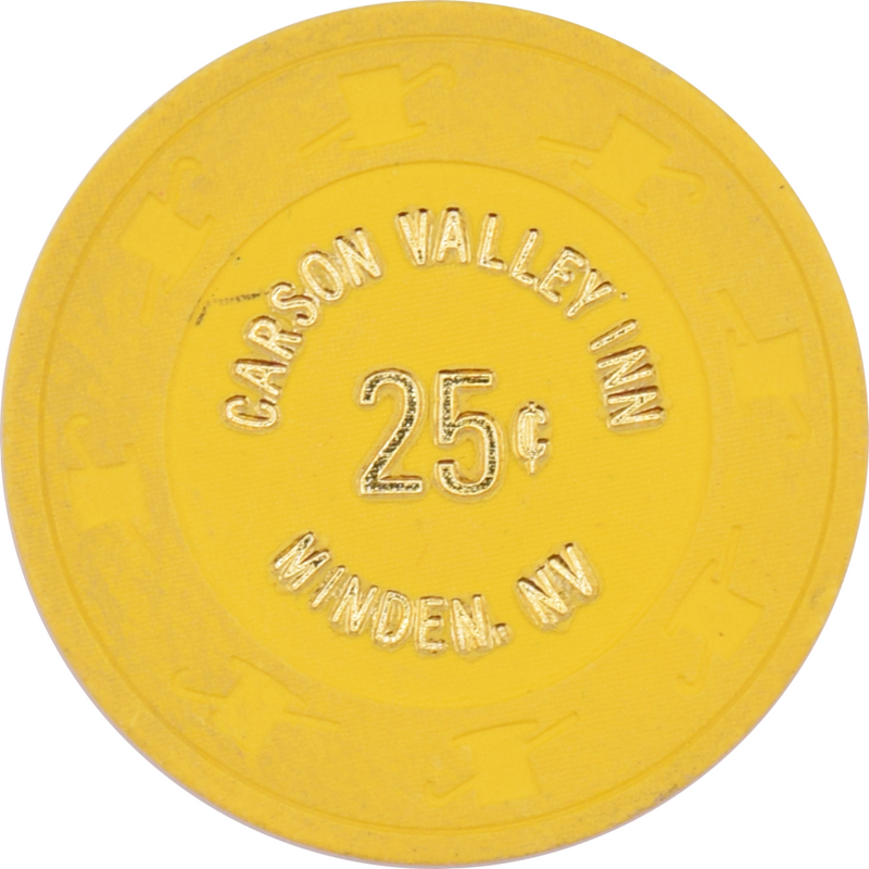Carson Valley Inn Casino Minden Nevada 25 Cent Chip 1984