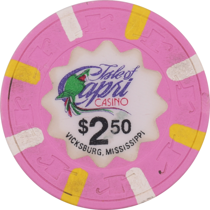 Isle of Capri Casino Vicksburg Mississippi $2.50 Chip
