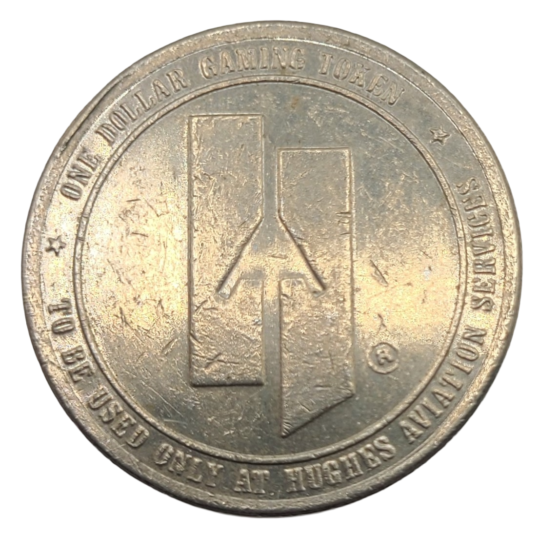 Hughes Aviation Services Las Vegas Nevada Gaming $1 Token 1984