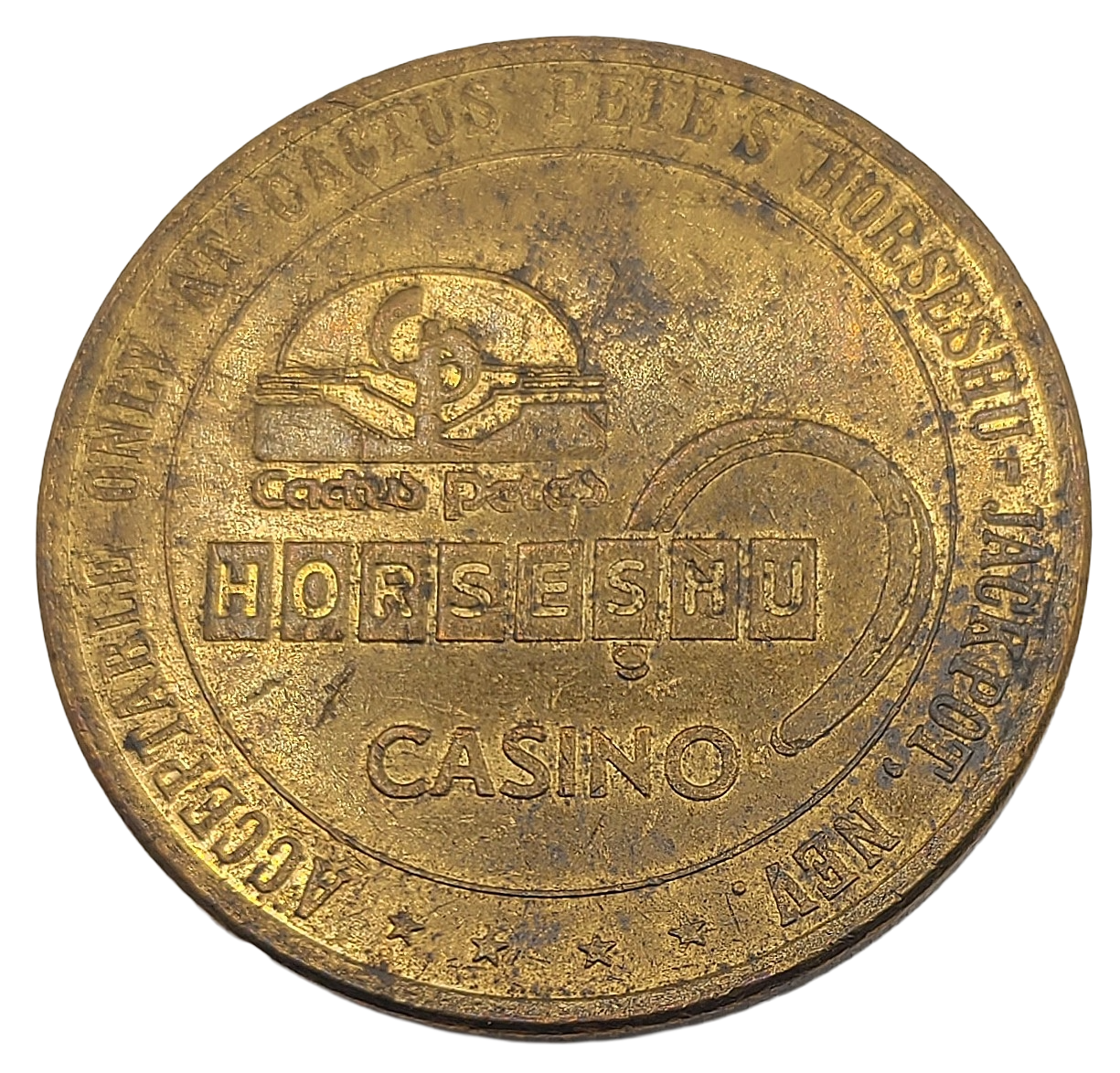 Horse Shu Club & Cactus Pete's Casino Jackpot Nevada $1 Token 1979