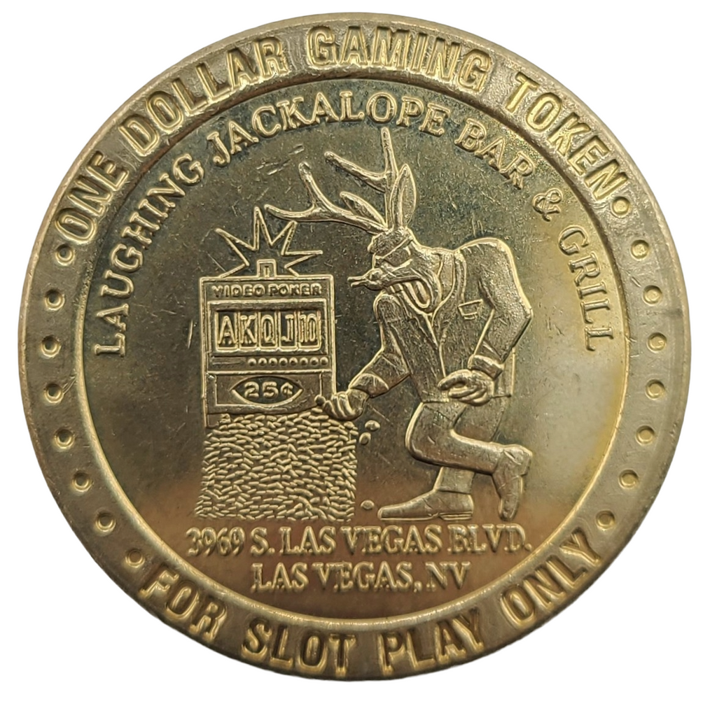 Laughing Jackalope Bar Las Vegas Nevada $1 Token 1998