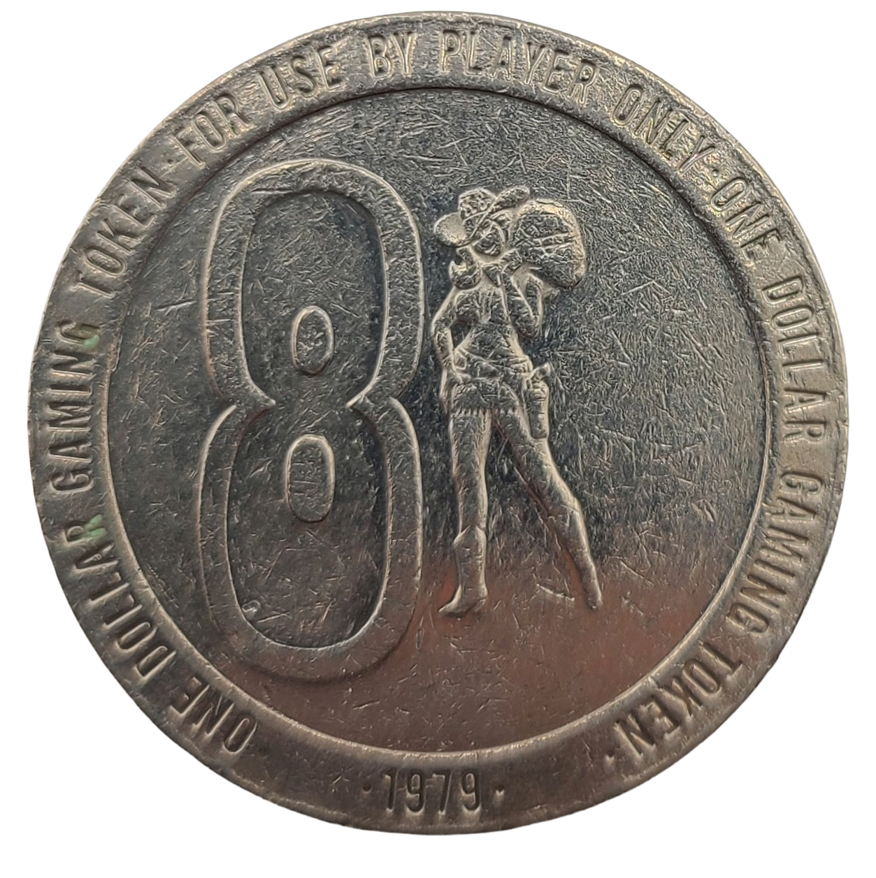 King 8 Hotel and Casino Las Vegas Nevada $1 Token 1979