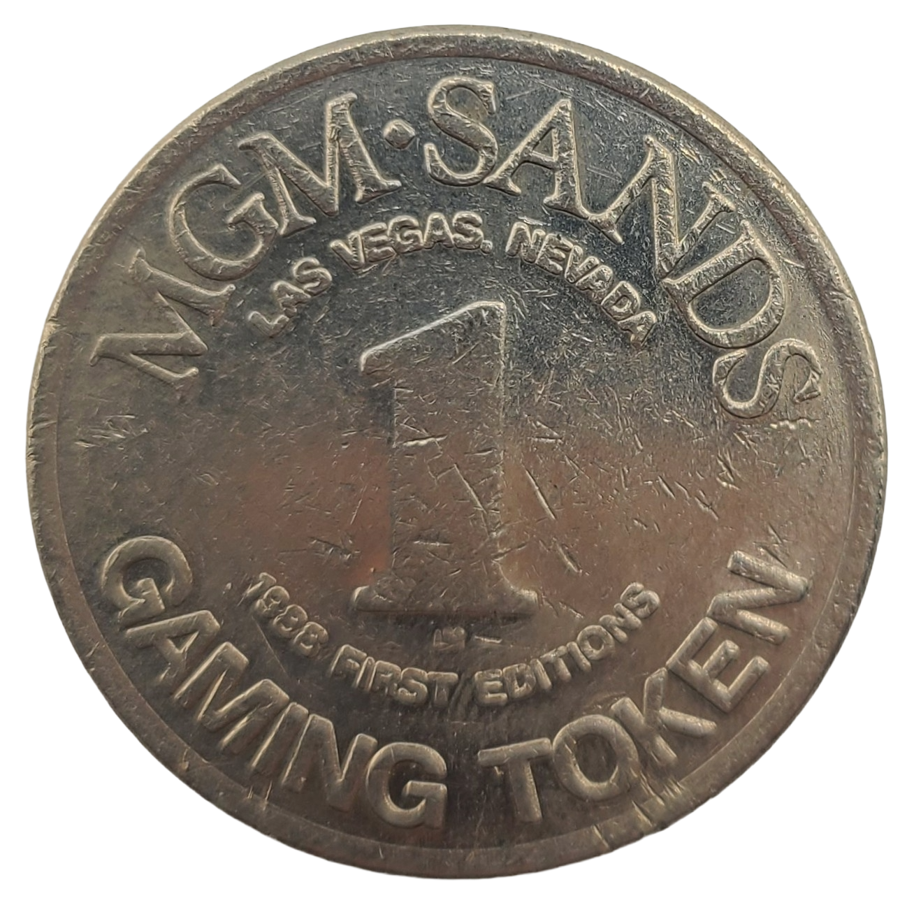MGM Sands Casino Las Vegas Nevada $1 Token 1988