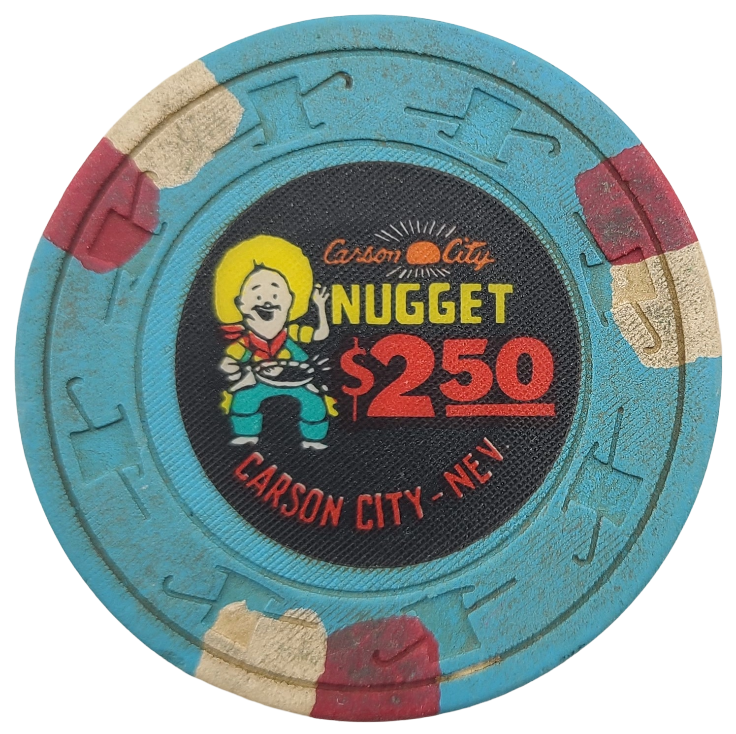 Carson City Nugget Casino Carson City Nevada $2.50 Chip 1980s