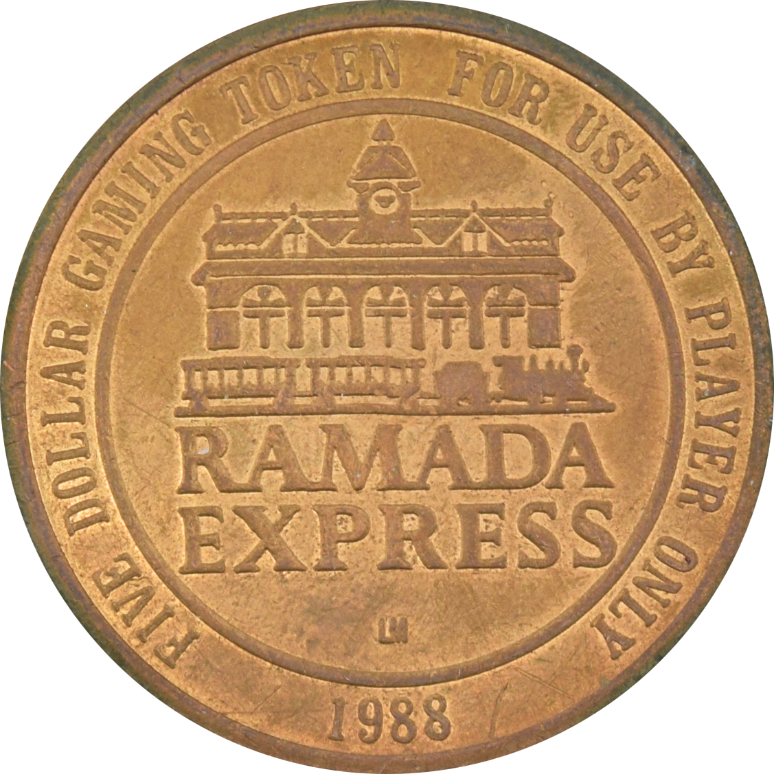 Ramada Express Casino Laughlin Nevada $5 Token 1988