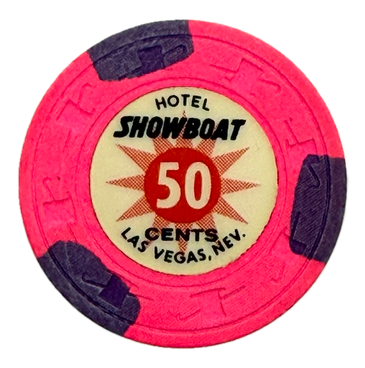 Showboat Casino Las Vegas Nevada 50 Cent Chip 1980s