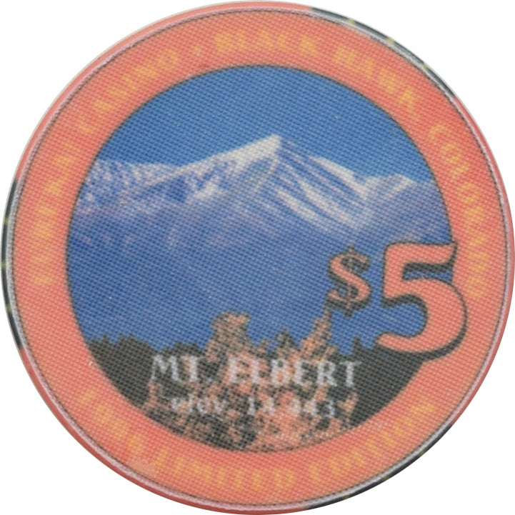 Eureka Casino Black Hawk Colorado $5 Mt. Elbert Chip 1996