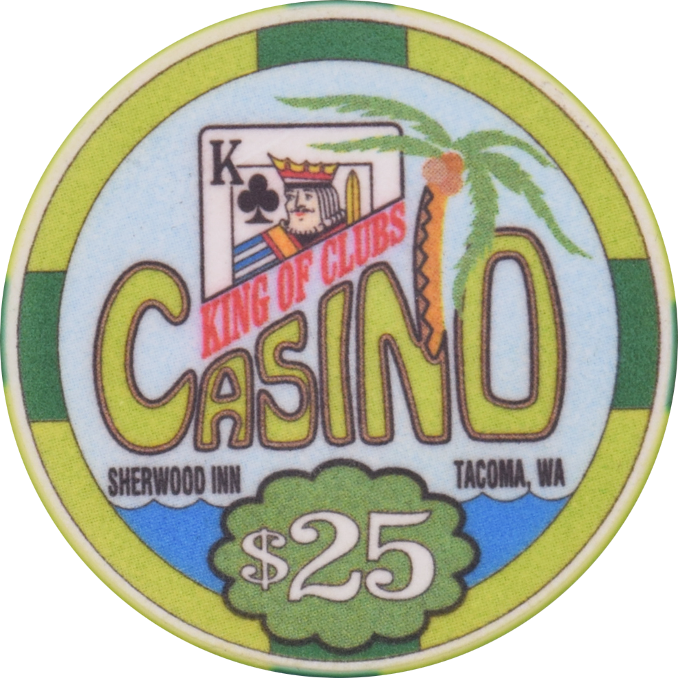 King of Clubs Casino Tacoma Washington $25 Chip