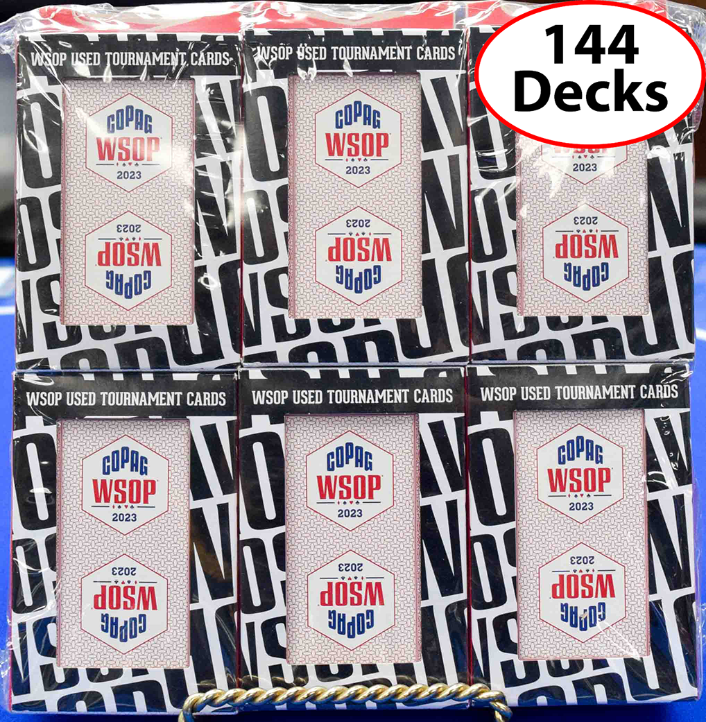 144 Used Red Decks WSOP 2023 Copag Plastic Playing Cards Bridge Size