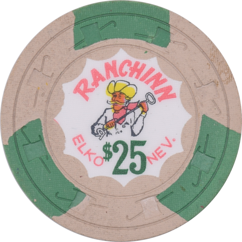 Ranchinn Casino Elko Nevada $25 Chip 1960
