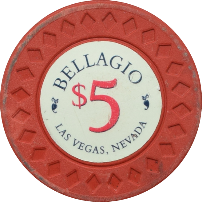 Bellagio Casino Las Vegas Nevada Ocean's Eleven Movie Prop $5 Chip