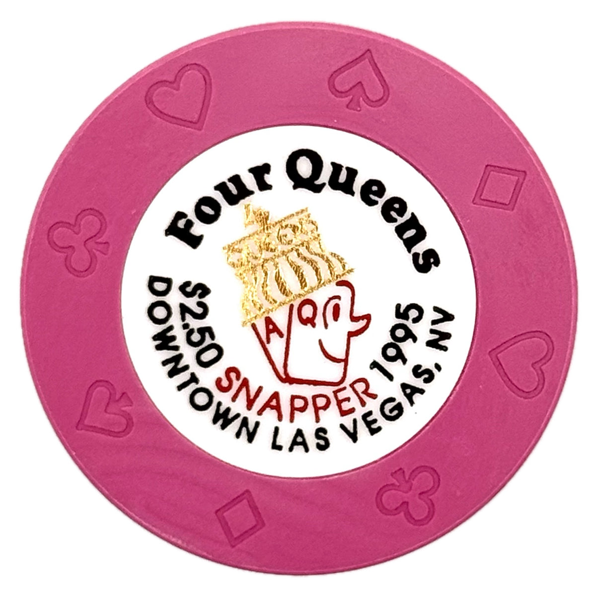 Four Queens Casino Las Vegas NV $2.50 Chip Snapper 1995
