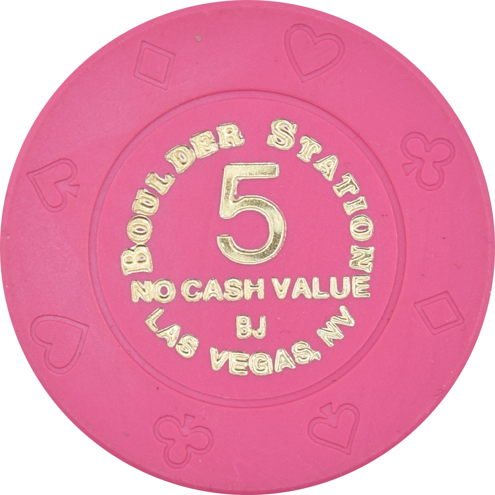 Boulder Station Casino Las Vegas Nevada $5 NCV Chip 1996