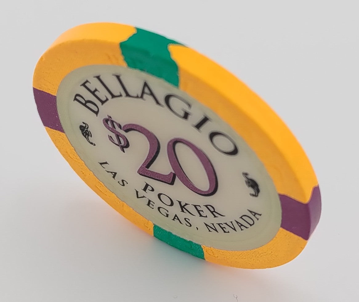 Bellagio Casino Las Vegas Nevada $20 Chip 1998