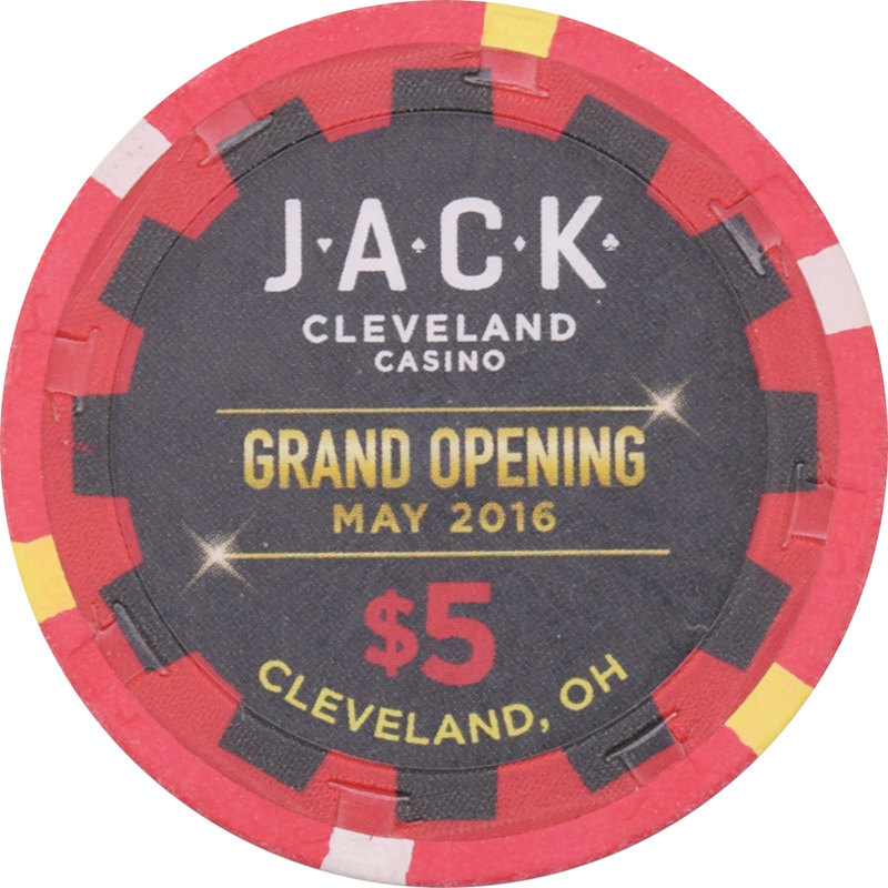 JACK Casino Cincinnati Ohio $5 Grand Opening Chip 2016
