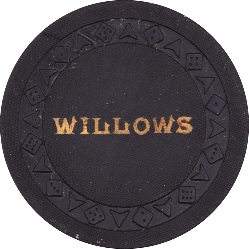Willows Casino Reno Nevada $25 Chip 1953