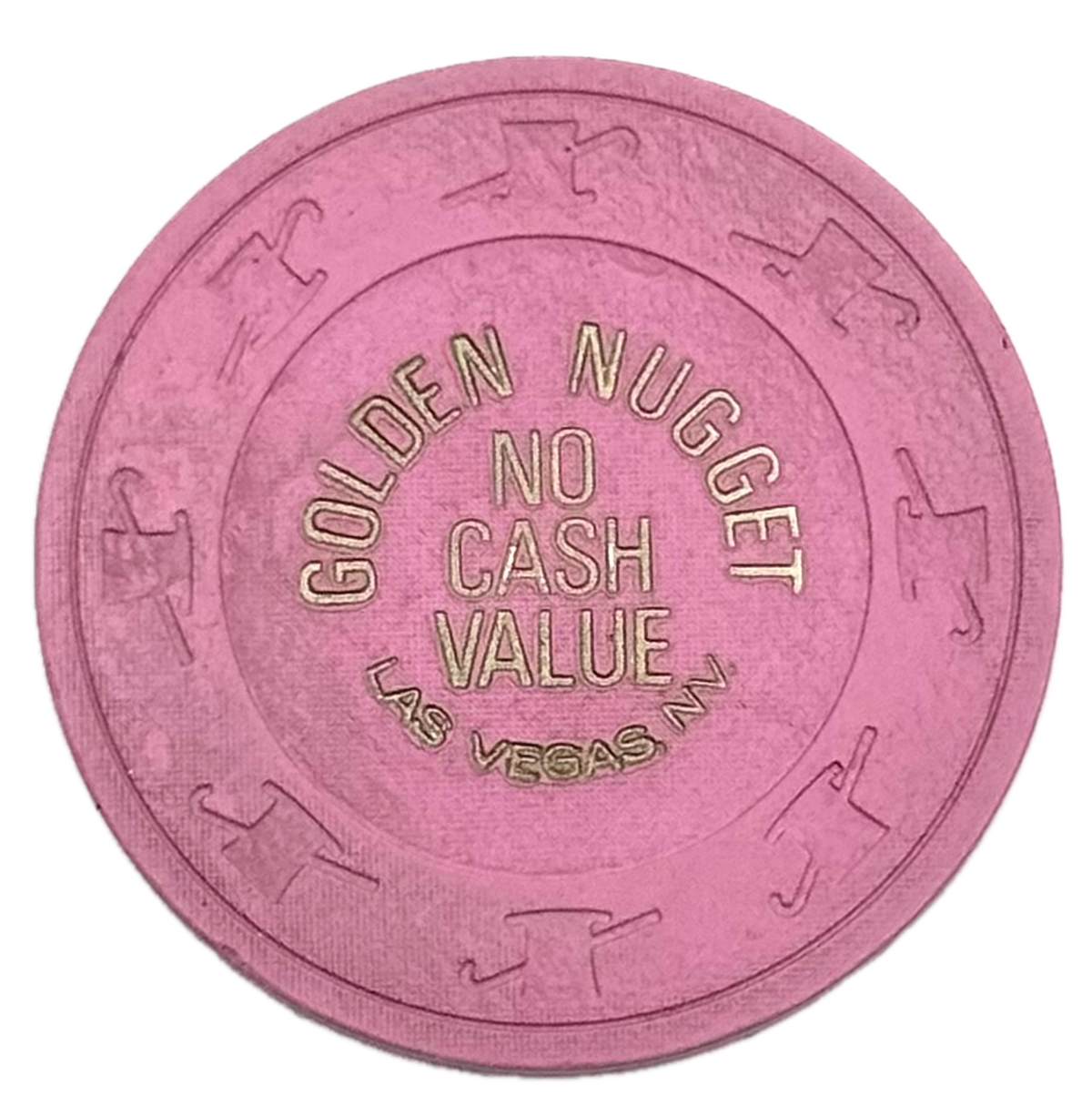 Golden Nugget Casino Las Vegas NV Pink NCV Chip 1980s