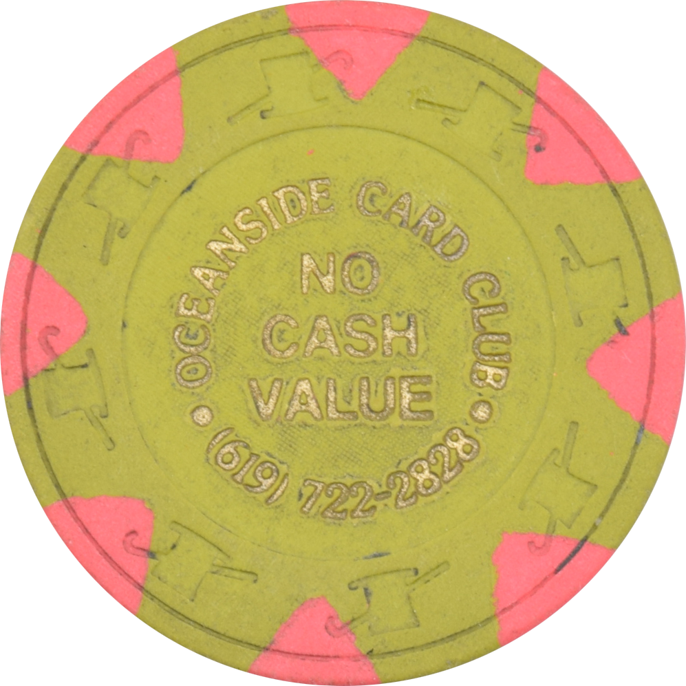 Oceanside Card Club & Casino Oceanside California 25 NCV Chip