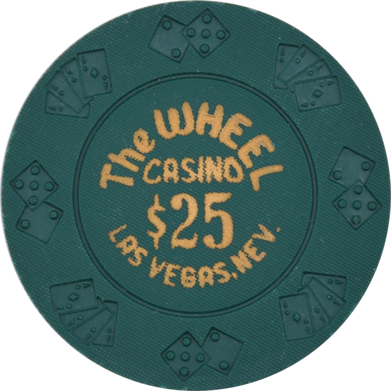 The Wheel Casino Las Vegas Nevada $25 Chip 1980s
