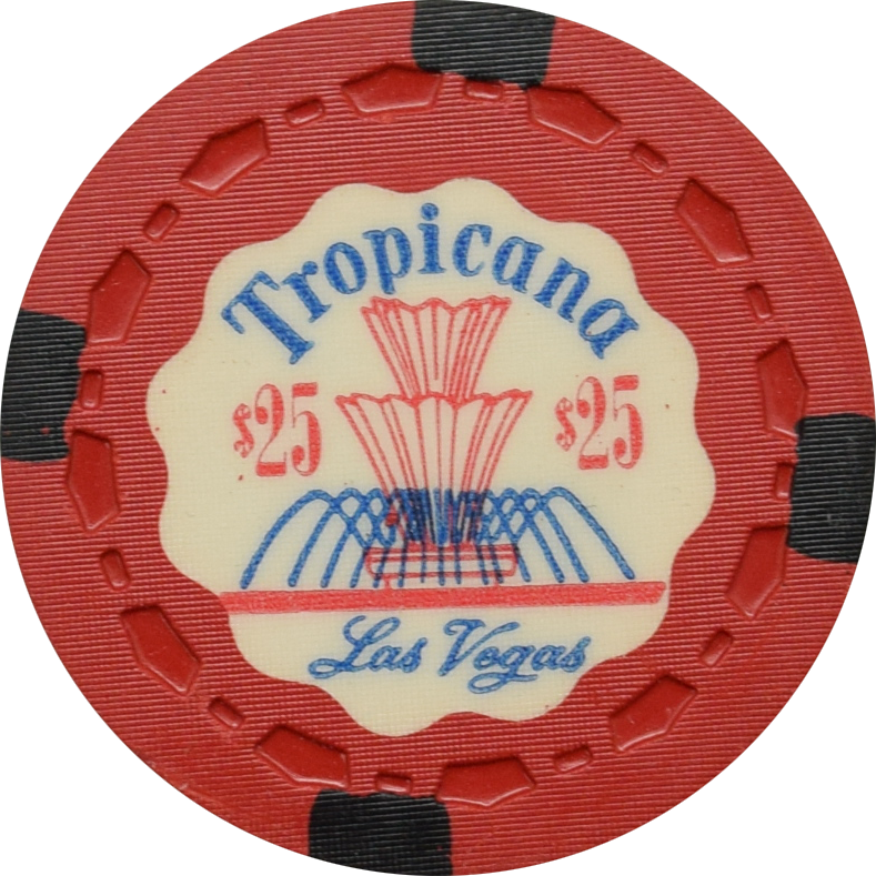Tropicana Casino Las Vegas Nevada $25 Red Chip 1957