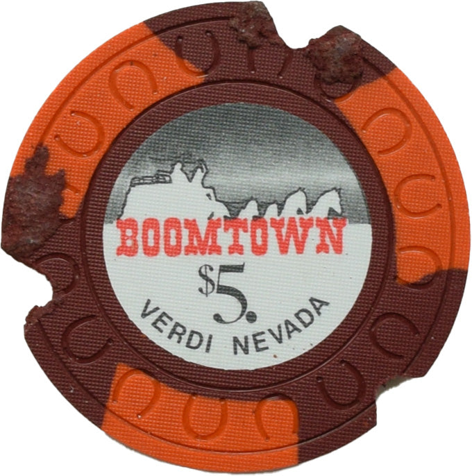 Boomtown Casino Reno/Verdi Nevada $5 Cancelled Chip 1967