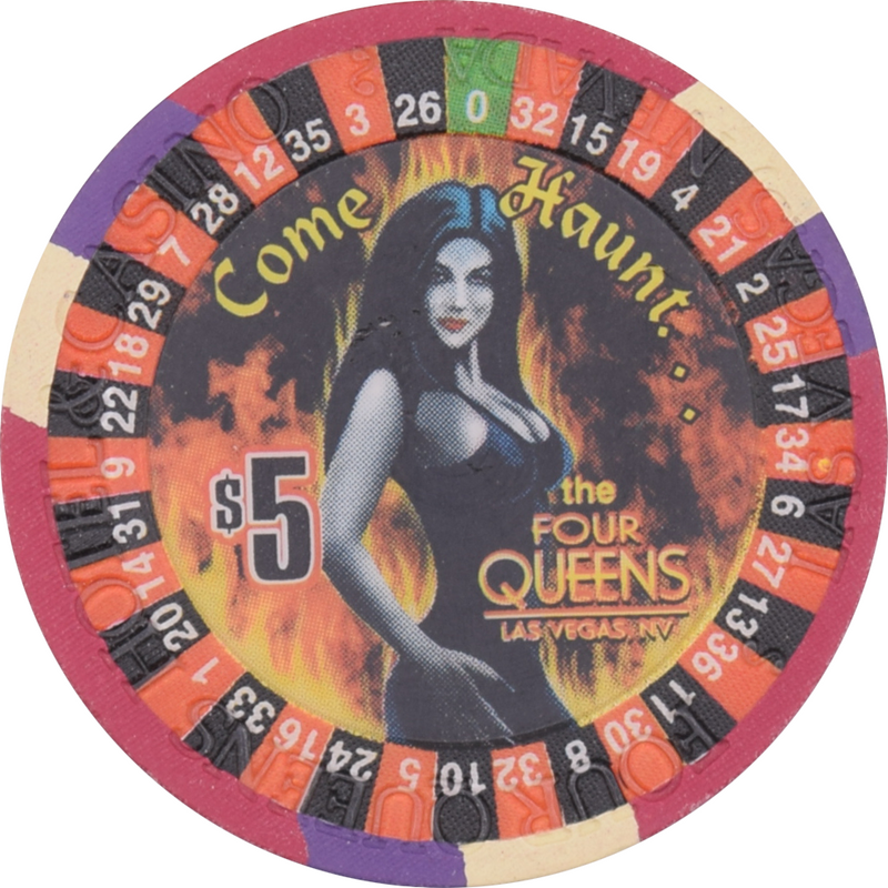 Four Queens Casino Las Vegas Nevada $5 Halloween Chip 2000