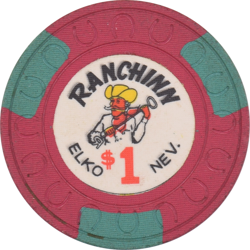 Ranchinn Casino Elko Nevada $1 Chip 1969