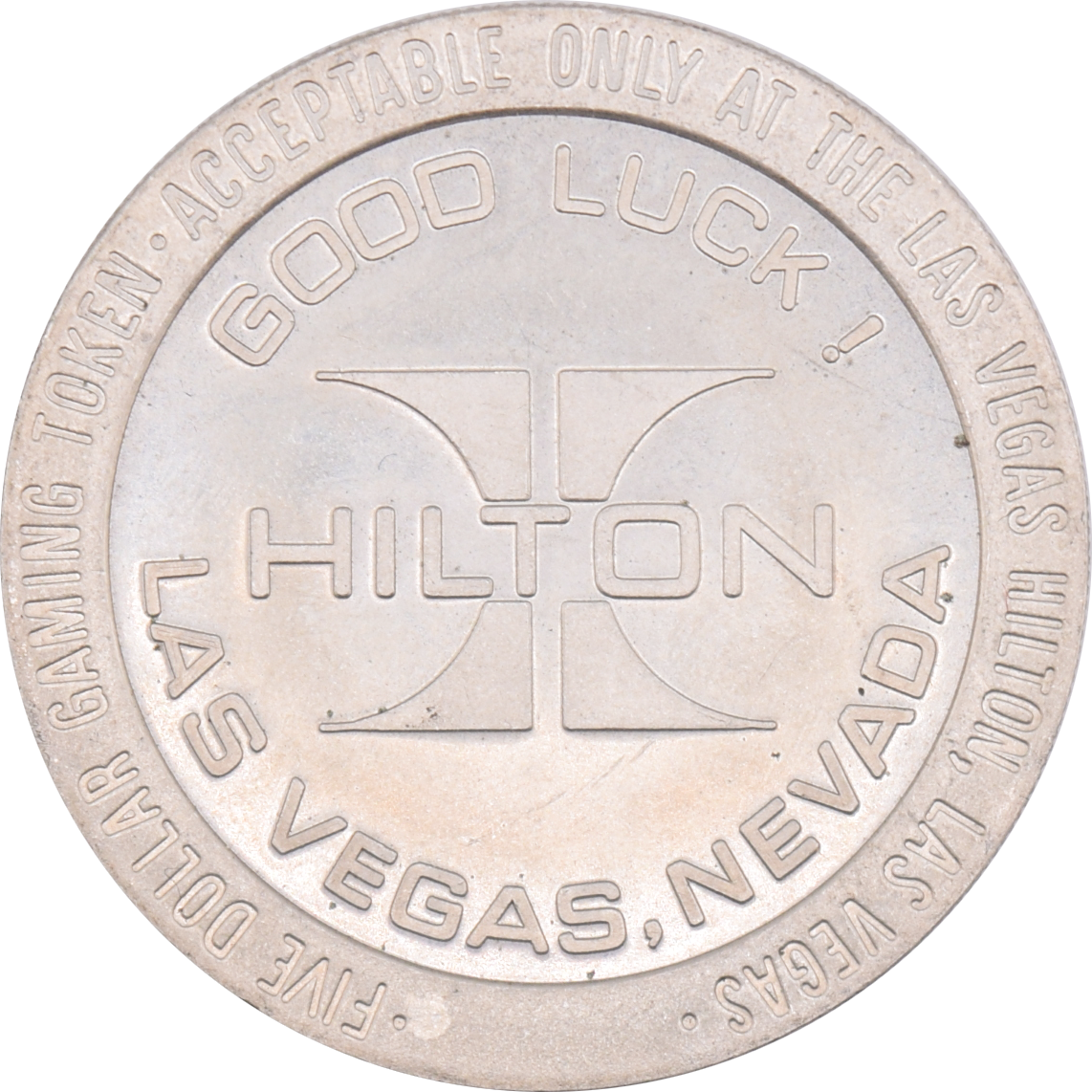 Las Vegas Hilton Casino Las Vegas Nevada $5 Token 1985