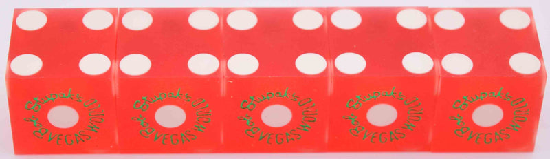 Vegas World Casino Las Vegas Nevada Used Stick of Matching Numbers Casino Dice