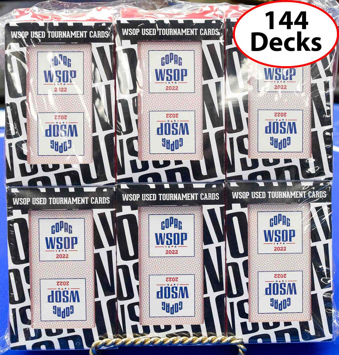 144 Used Red Decks WSOP 2022 Copag Plastic Playing Cards Bridge Size