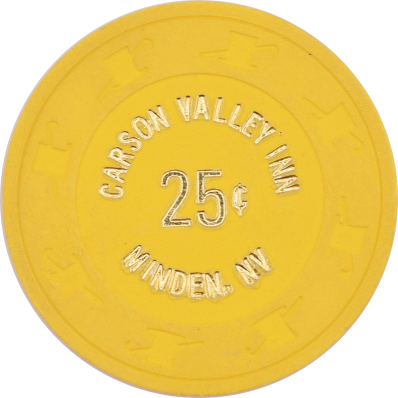 Carson Valley Inn Casino Minden Nevada 25 Cent Chip 1984
