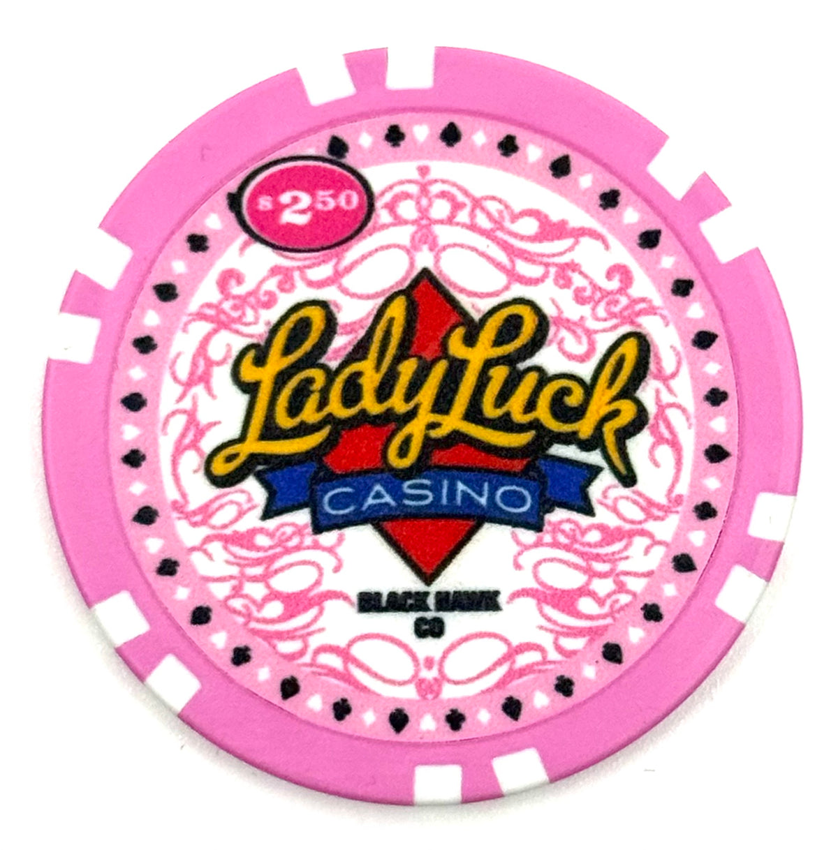 Lady Luck Casino Black Hawk Colorado $2.50 Chip